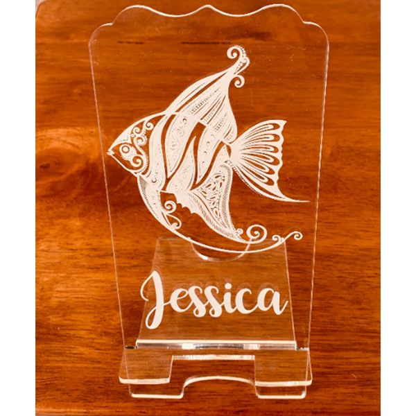 Personalized Acrylic Phone Stand – Sea Animal – Personally Yours Creations