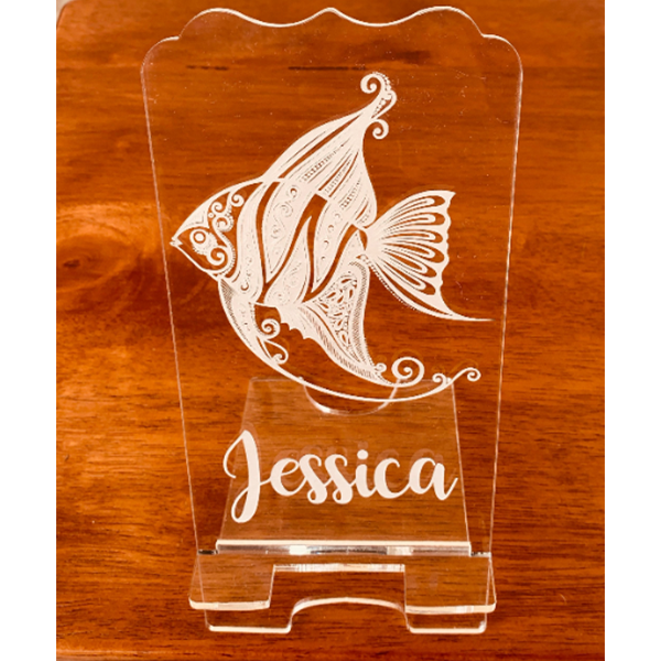 Personalized Acrylic Phone Stand – Sea Animal – Personally Yours Creations Personalized Acrylic Phone Stand – Sea Animal – Personally Yours Creations